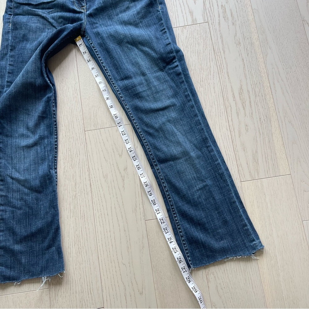 Burberry London Islington Boot Leg Blue Denim Bootcut Jeans W31 Distressed - Picture 8 of 16